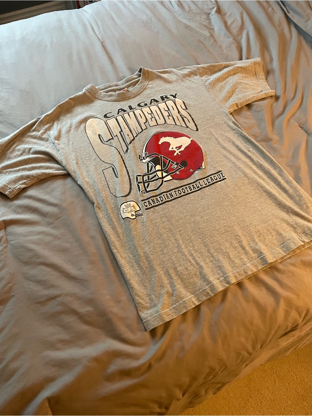 Calgary Stampeders Grey Short Sleeve Graphic Tee